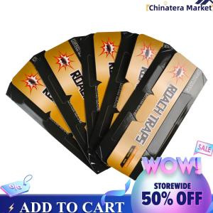 【Chinatera】100Pcs Cockroach Traps Sticky Baited Cockroach Traps Pet Safe Strong Adhesive Roach Killer Long Lasting for Home Indoor