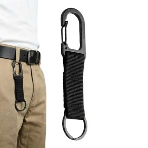 SIXIS 1 Pcs Heavy Duty Carabiner Hook Paracord Lanyard Waterproof Spring Snap Hook Webbing Buckle Belt Clip Outdoor Camping Hiking