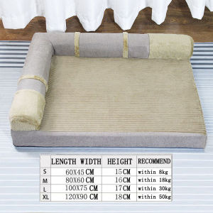 Ultra Soft Calming Dog Bed Washable Removable Orthopedic Support Crate Bed for Small Medium Big Dog