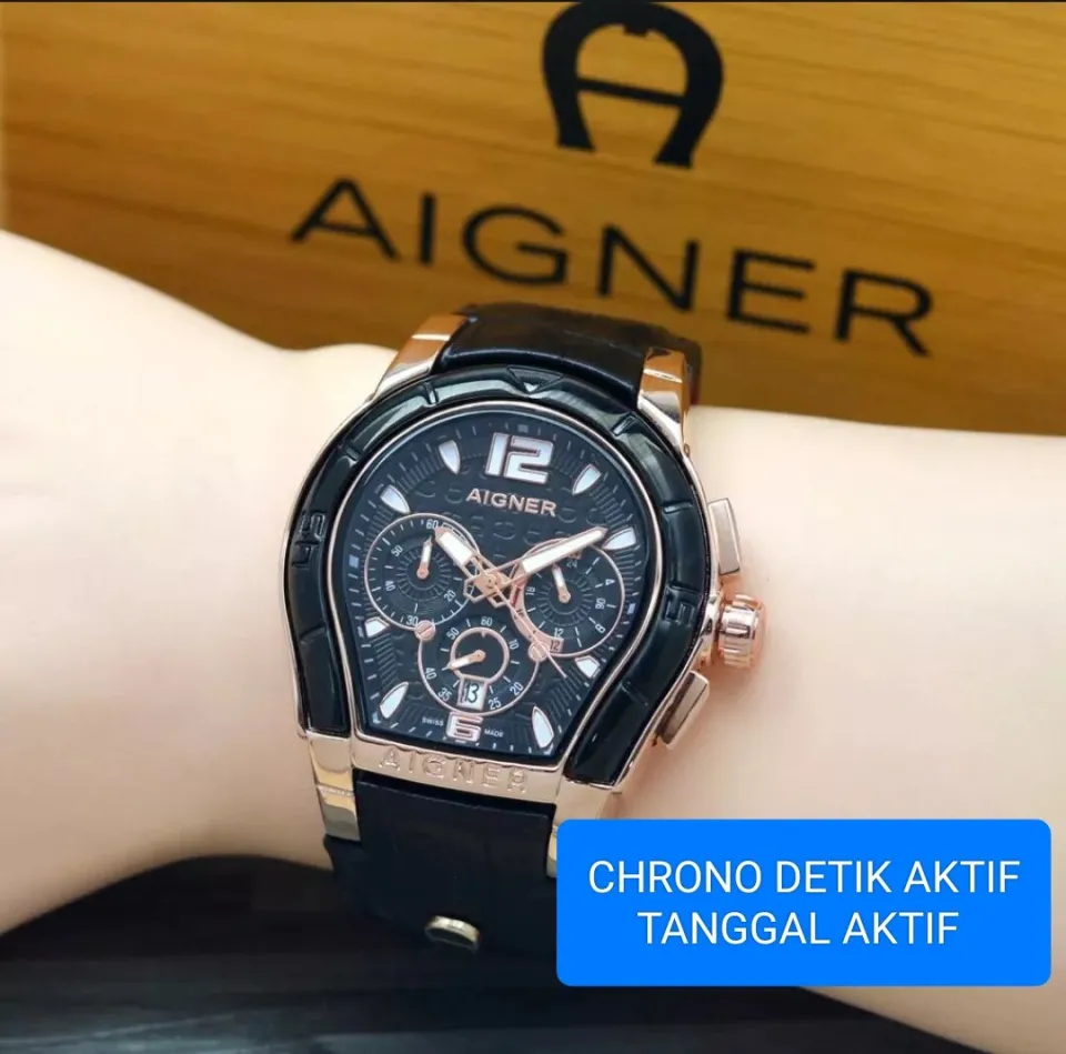 JAM TANGAN PRIA AIGNER CHRONO TANGGAL AKTIF JAM TANGAN KASUAL