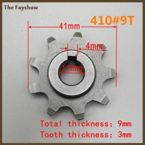 [The Fayshow] 9 13 Teeth Electric Vehicle Type 410 Bike Chain Wheel Pinion Gear Motor Sprocket Carbon Steel Gear For Ordinary Bicycle Parts