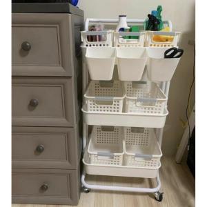 10-piece set Storage Basket + Hanging Basket for Trolley Rack/Kitchen/Hall/Room/babay With handle