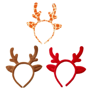 Băng đô lông lông Tuần Lộc sừng mũ nón ANTLER bờm tóc cho Halloween FAWN sừng giáng sinh mũ sắt dụng cụ tiệc