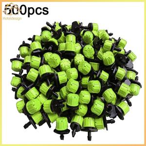 500Pcs 1/4 Inch Adjustable Irrigation Drippers Drip Irrigation Emitters Drip Irrigation Sprinklers for Gardener