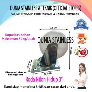 Roda Nilon Hidup 3"