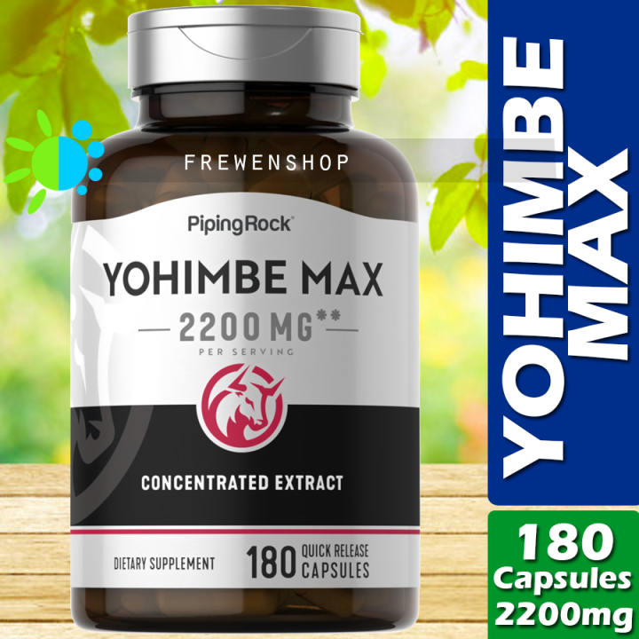 YOHIMBE MAX 2200mg (per Serving) x 90 or 180 Capsules Pausinystalia