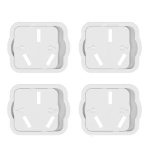 Child Proof Electrical Outlet Covers 4Pack Easy to Installs White Plug Covers for Baby Safety Home