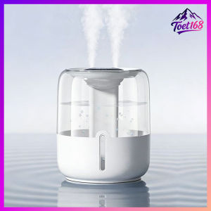 6.8L humidifier with small night light - beige color + humidity display + gear display + large capacity double spray