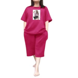 Setelan Wanita Jumbo Ld 115 Cm Bahan Babyterry One Set Wanita Kekinian Setelan Terbaru Kacamata Abg