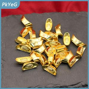 PkYeG 10 cái thỏi vàng Trung Quốc Nhân Dân tệ Bao sự giàu có bức tượng vàng thỏi trang trí trang trí trang trí năm mới thanh may mắn tiền Thịnh Vượng