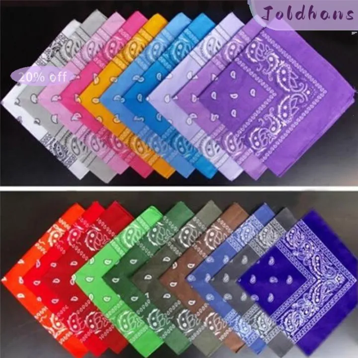 DBFL 100% Cotton Paisley Bandana – 3 To 12 Pack – Unisex Head Wrap Scarf