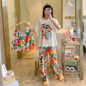 3in1 Korean style cartoon short sleeve pajama/pambahay