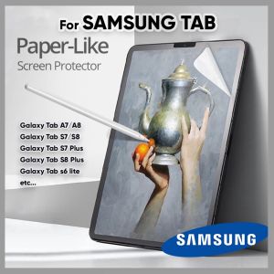SAMSUNG Paperlike Film Screen Protector Galaxy Tab S6 Lite A7 A8 S7 S8 S6 S5E Galaxy Tab S7 Plus S8 Plus - Paper Feel Like Drawing