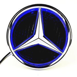 Front grille LED logo for Mercedes Benz W205 W204 W213 lamp emblem E63 E200 E300 C200 C260 C300 C63 C43 C180 front badge light 185mm