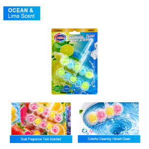 5in1 Hanging Toilet Deodorant Ball Dual-Scent Design Automatic Toilet Cleaner Bowl Toilet Sterilizer Remove Bad Odour & Deodorizing Toilet Cleaners
