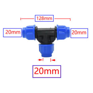 PE TEE Quick COUPLING Garden Watering Hose Tube Connection Agricultural Irrigation System Plastic