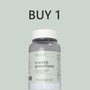BUY 2 TAKE 1 PURE FORM S-Acetyl Glutathione Skin Whitening 90 Capsules Hyaluronic Acid Collagen