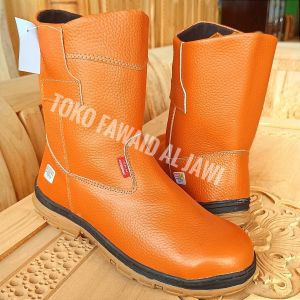 Sepatu safety king skn ujung besi keselamatan kerja pabrik pom bengkel las kantor proyek anti slip terbaru kualitas terlaris kulit sapi asli terbaik tahan api welder sepatu safety tahan solar sepatu safety tambang