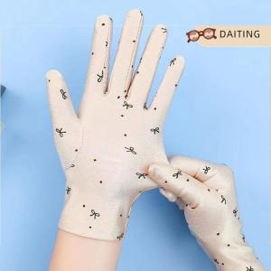 DAITING Women Driving Riding Mitten Sunscreen Gloves Female Summer Breathable Elastic Sun Protection Glove For Lady Girl