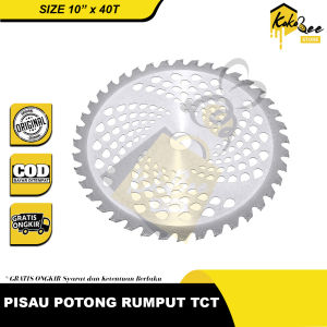 Mata pisau mesin potong rumput gendong bulat 10 inch X 40T mata intan TCT - Mata pisau pemotong rumput - Mata pisau potong rumput - Pisau potong rumput bulat 10" 40 mata