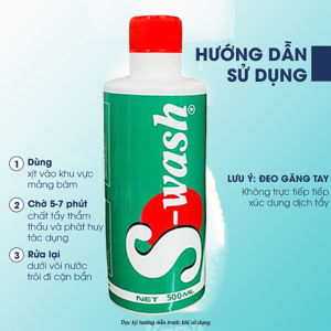 Tẩy Rửa Đa NăngDầu Mỡ Nhà BếpS-WASH 500ml Chính Hãng Công Nghệ ION Tẩy Dầu Mỡ Cặn CANXI Ố Bẩn Vệ Sinh