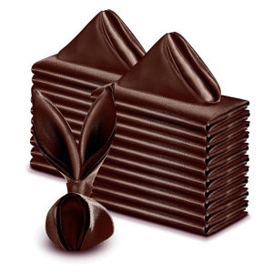10pcs Luxurious 30x30cm Table Napkins Banquet Table Napkin Cloth Washable Soft Satin Napkin Napkin Makan Malam