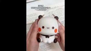 【现货】熊猫一二布布拍拍小夜灯硅胶护眼床头灯儿童伴睡女生创意生日礼物Panda One and Two Cloth Patting Night Light Silicone Eye Protectiongaxsw