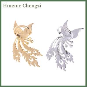 Hmeme Luxury Phoenix Rings For Men Women Engagement Wedding Ring Bride Jewelry Chinese Style Ring Gifts