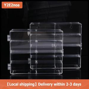 【Local shipping】 1 Piece chống bụi xe không đấm dính tường trong suốt hộp lưu trữ 1:64 Acrylic xe hộp hiển thị cho xe mô hình đồ chơi tủ giá