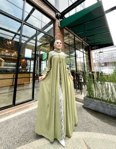 Zahira1808 Sale Cuci Gudang Kinana 4 Dress Bahan Ceruty Baby  Doll Import Gamis Syari Murah Trendi Baju Syari Mus lim Wanita Ibu Terlaris Baju Pesta Orii Best Seller Gamis