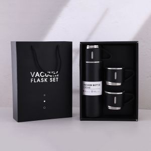 SG [In Stock]🔥Thermos Cup Set 500ml 304 Stainless Steel Thermos Flask Bottle Cup Set travel bottle water bottle