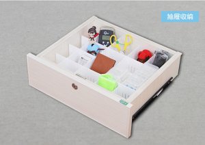 SMEGA DIY Plastic Drawer Divider Adjustable Drawer Organizer Storage Sock /Underwear/Medicine
