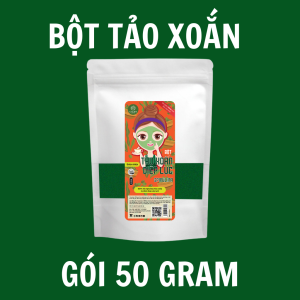 Bột Tảo Xoắn Diệp Lục Calen 100% Nguyên Chất đắp mặt nạ giảm mụn sáng da trẻ hoá làn da
