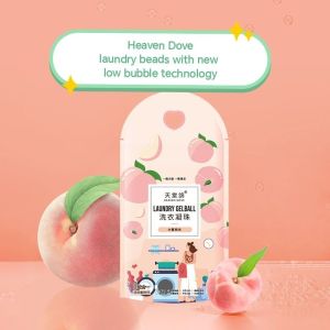 20pcs Peach Detergent Beads Laundry Condensation Beads Laundry Gel Laundry Condensation Beads