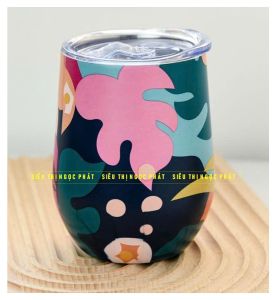 LY/CỐC GIỮ NHIỆT 360ML HOA VĂN 3D INOX 304 CAO CẤP KHÔNG GỈ KHÔNG TƯƠM MỒ HÔI RA VỎ