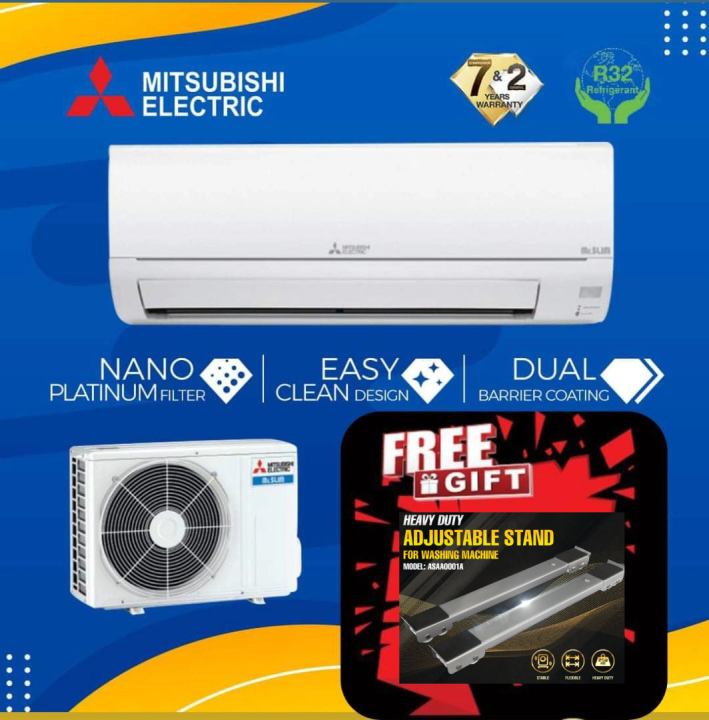Mitsubishi Electric Mr.SLIM R32 Non-Inverter MS-JR10VF/MU-JR10VF 1.0hp ...