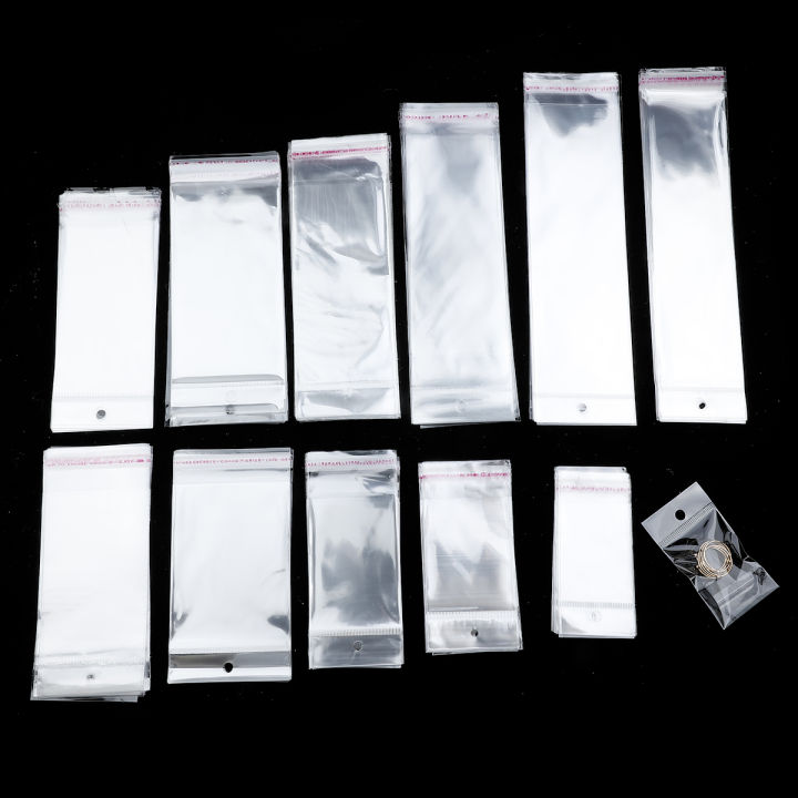 100pcs Wholesale Transparent Self Adhesive Seal Plastic Storage Bag ...