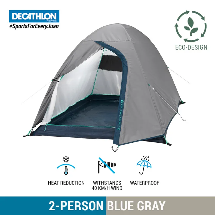 Quechua Camping Shelter Decathlon Quechua MH100 2-person Camping Tent  Waterproof Dome Tent