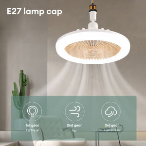 ⚡จัดส่งจากไทย⚡ พัดลมติดเพดานสั่นพร้อมไฟ50W LED 360 ° ขยับได้ E27สวิตช์พัดลมพร้อมรีโมทหลอดไฟสำหรับห้องนอนห้องน้ำศึกษา