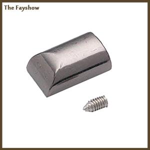 [The Fayshow] 10ชิ้นตัวหยุดซิปโลหะมีคลิปท้ายแบบมีซิปสำหรับหยุดทำงานที่หางปลั๊กพร้อมสกรูงานตัดเย็บหนังงานประดิษฐ์ทำมือ