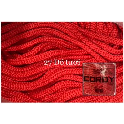 Sợi dệt 3mm Cordy Maxi Craft Yarn móc túi xách mũ thời trang cuộn 330g