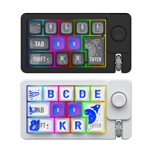 Programmable Wireless Gaming Keyboard Three Mode Connection 2.4Ghz Corded Color Lighting Detachable Keycaps