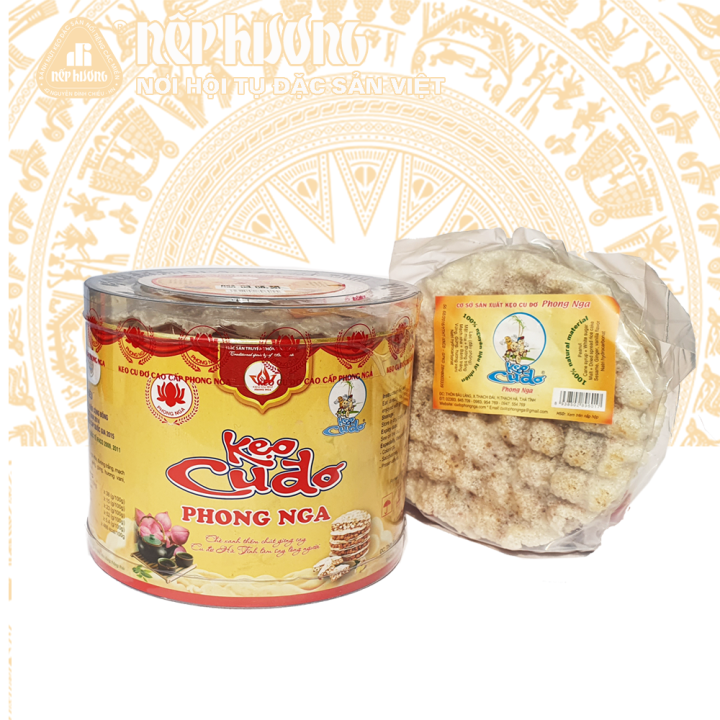 Kẹo cu đơ - Phong Nga - Hộp 390g -Đặc sản Hà Tĩnh