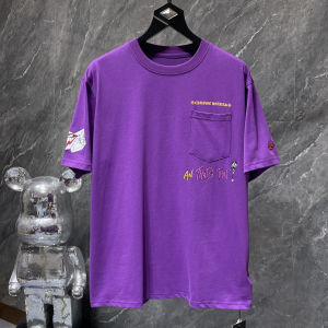 เสื้อยืด Chrome Heartsˉ Matty Boy สีม่วง เสื้อยืดแขนสั้น สไตล์คู่รัก