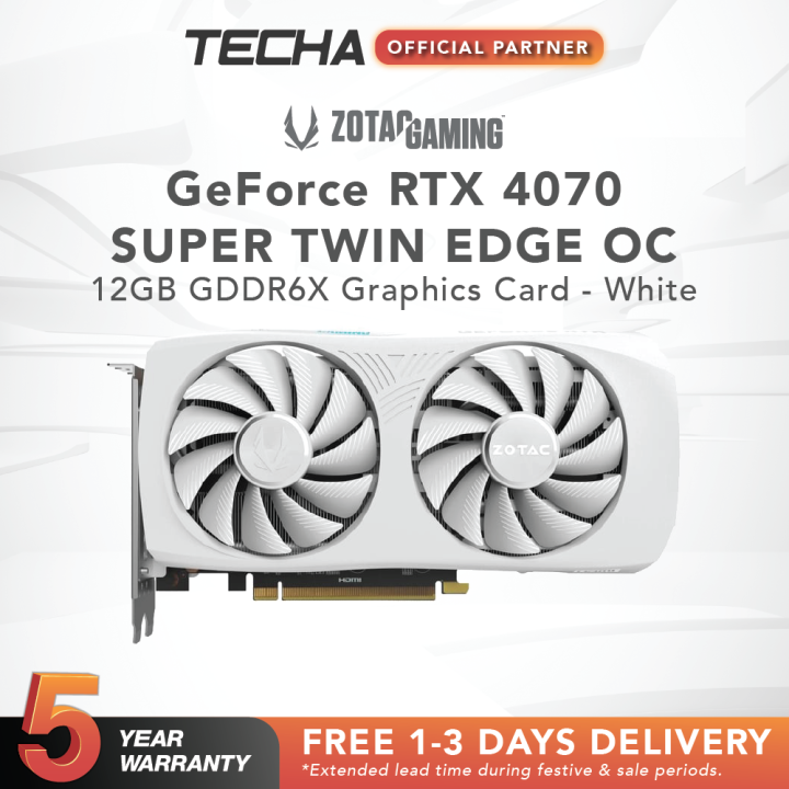 [FAST SHIP] ZOTAC Gaming GeForce RTX 4070 SUPER Twin Edge OC 12GB GDDR6X Gaming Graphics