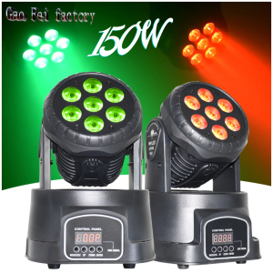 GO SHEHDS Lampu Sorot Panggung Warna warni sesor suara disco LED RGB DMX512 240V 150W