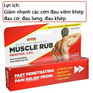 Gel xoa bóp Natureplex MUSCLE RUB 42.5g giúp giảm nhanh cơn đau viêm khớp đau cơ đau lưng của Mỹ