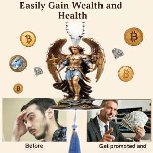 Warrior Guardian Holy Angel Pendant Necklace Saint Michael Lucky Charm Talisman for Men Women Vintage Fashion Jewelry Gift