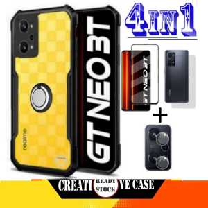 PROMO PAKET 4 INC 1 CASE REALME C53 NFC / REALME GT NEO 3T 2022 Ultra Slim Shockproof Transparent Premium Softcase Anti Fall Cincin Rink
