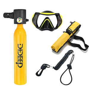 【Garansi Seumur Hidup Lokal】DIDEEP Pro snorkling selam dewasa Kapasitas 05L-1L tabung selam tangki paru-paru untuk menyelam scuba menyelam10-20 menit aksesoris selam tangki paru-paru mini portabel snorkle scuba diving mini  diving tank